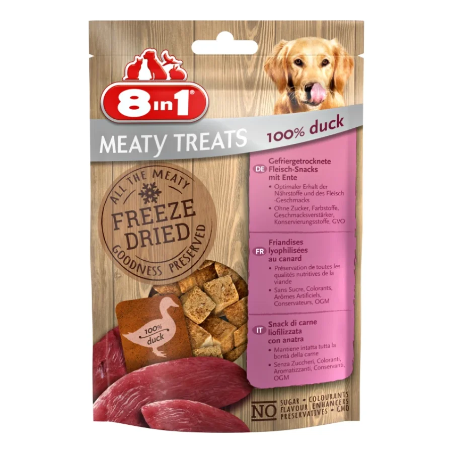 8in1 Meaty Treats 50 g avec 100 Canard