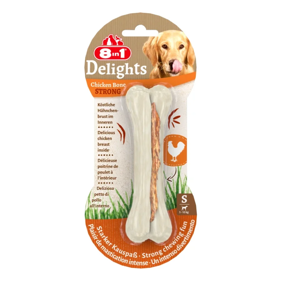 8in1 Os de mastication et entraînement de la mâchoire Delights Strong S 6x1 pcs