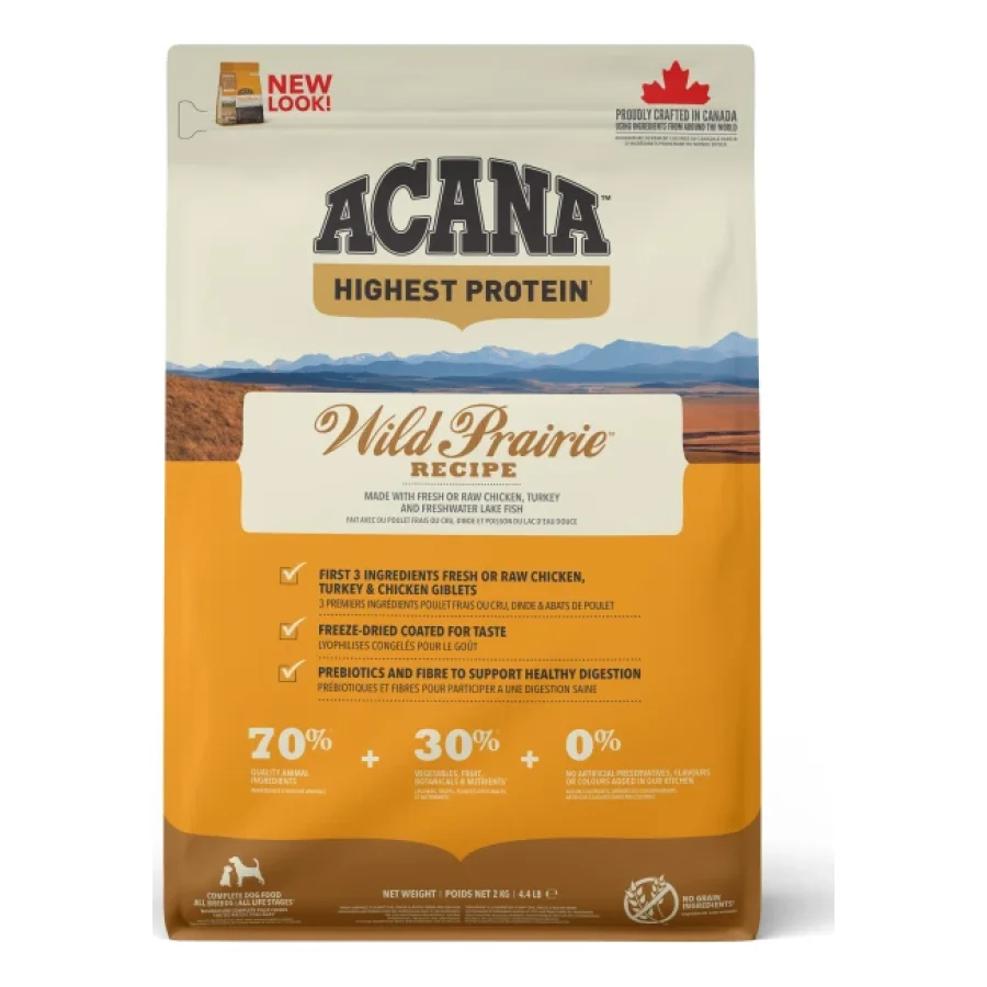 ACANA Croquettes chien Wild Prairie 2x2 kg