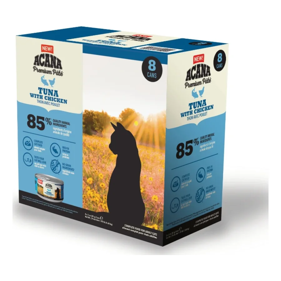 ACANA Premium Pâté Thon et poulet 32x85 g