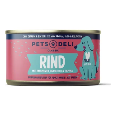 Adult bœuf au brocoli, à la papaye, à l’amarante & basilic 6 x 100 g Bœuf avec brocoli 6x200 g