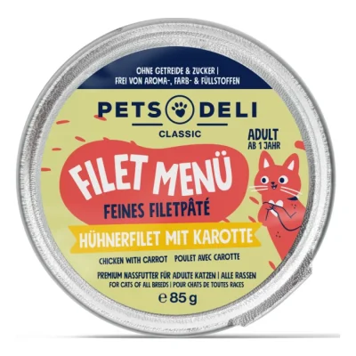 Adult filet de poulet Menu aux carottes & au pissenlit 12 x 85 g