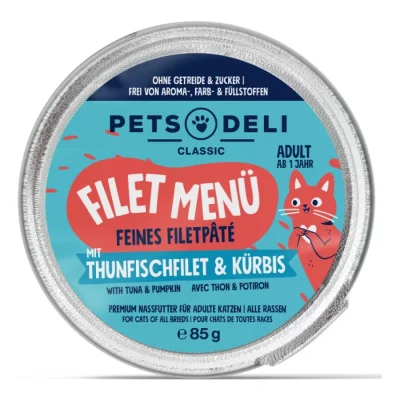 Adult filet de thon Menu à la courge & au basilic 12 x 85 g