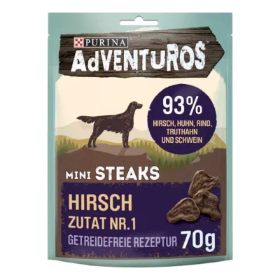 Adventuros Mini Steaks Cerf 8 x 70g