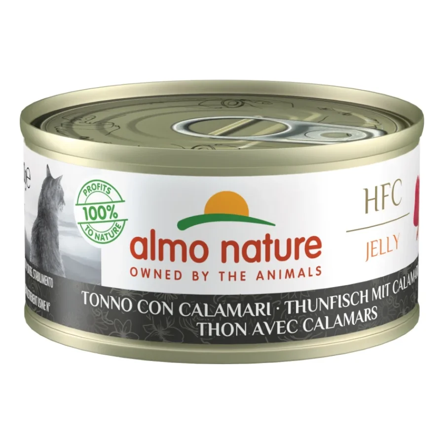 Almo nature Jelly 24x70g Thon avec calamars