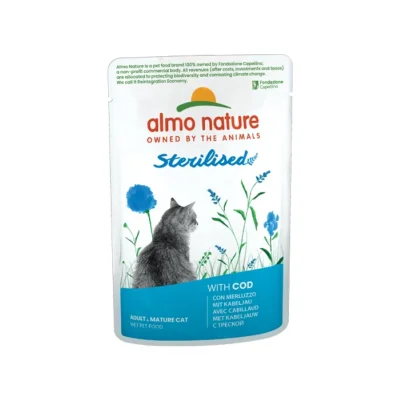 Almo nature Sterilised 30 x 70 g Cabillaud