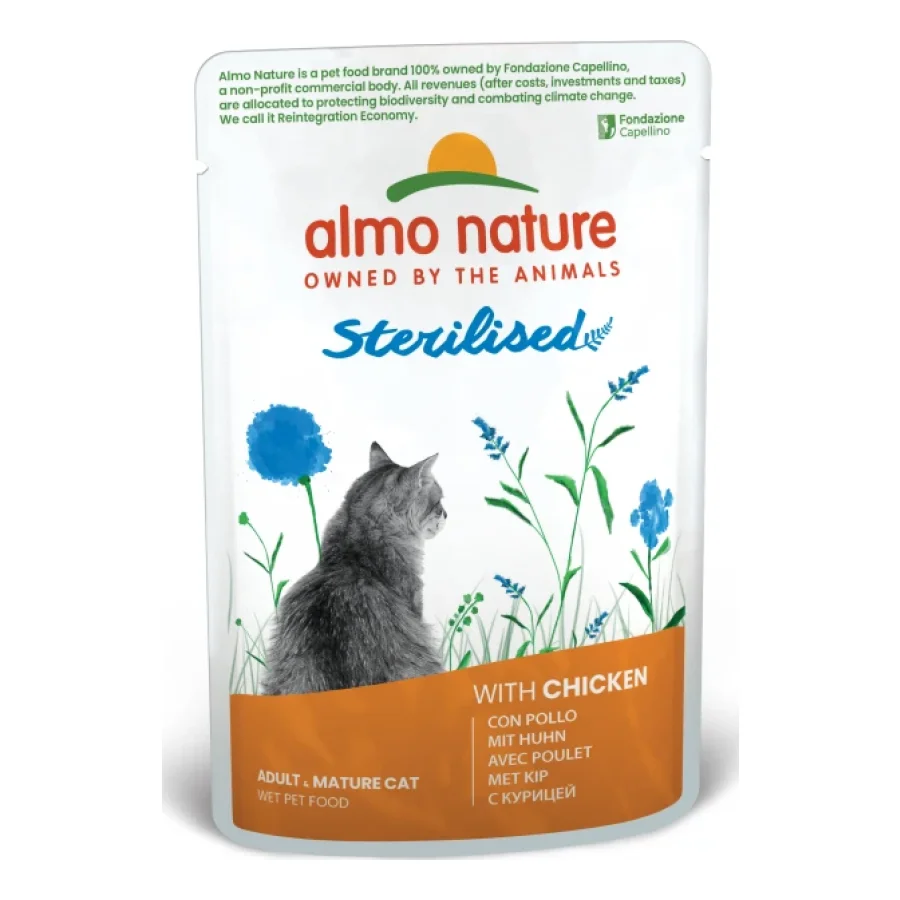Almo nature Sterilised 30 x 70 g Poulet