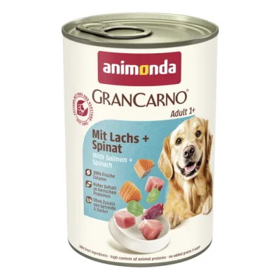 animonda Assortiment GranCarno Original adulte Saumon et épinards 24x400 g