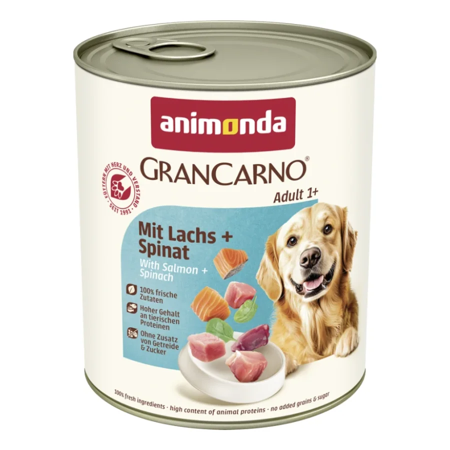 animonda Assortiment GranCarno Original adulte Saumon et épinards 24x800 g