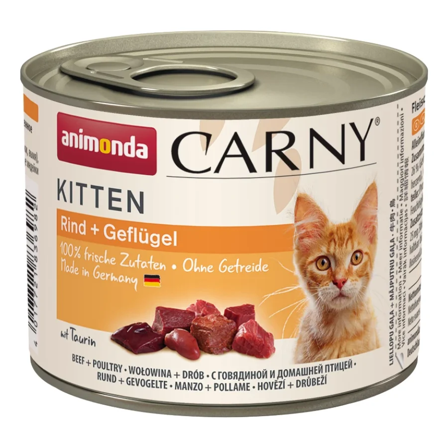 animonda CARNY Kitten 6 x 200 g Bœuf et volaille