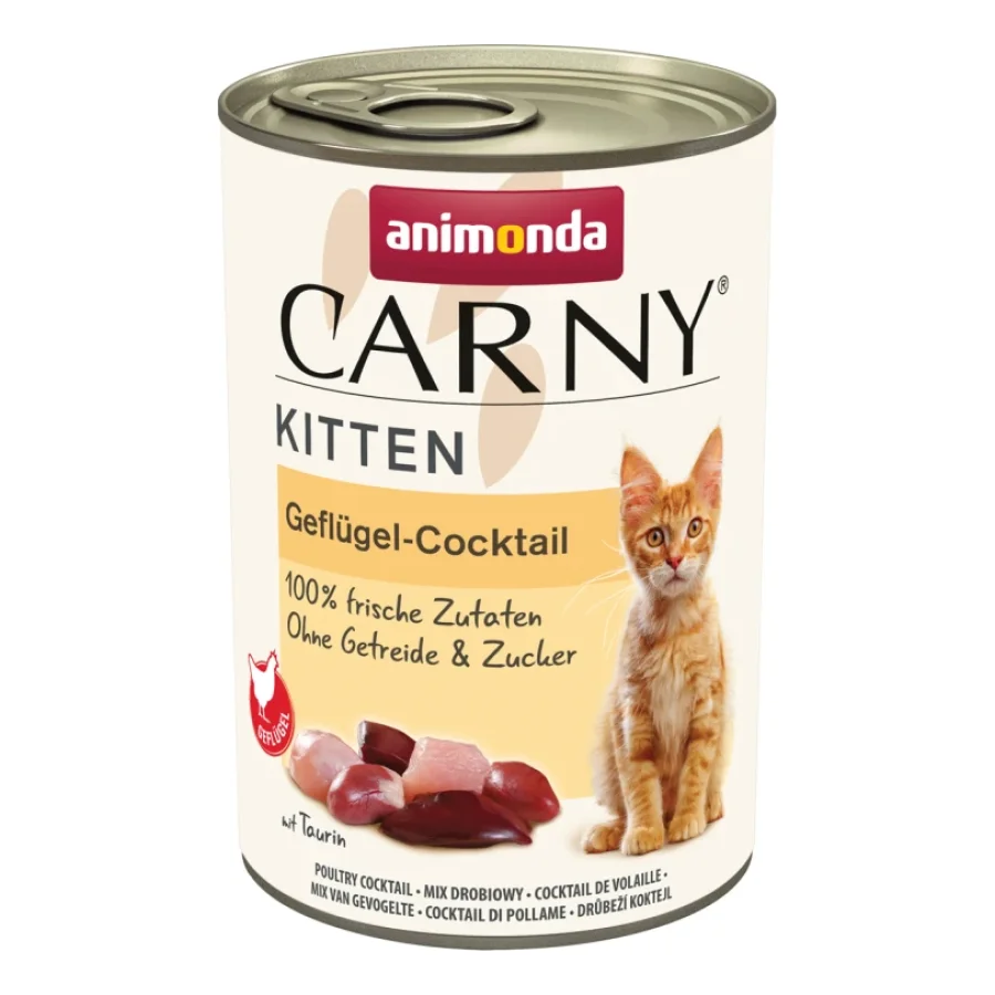 animonda Carny nourriture humide chaton Cocktail de volaille 12x400 g