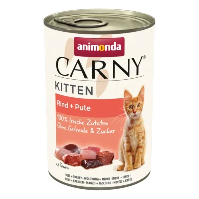 animonda Carny nourriture humide chaton Dinde & bœuf 12x400 g