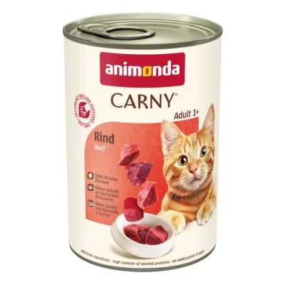 animonda Carny nourriture humide pour chat Adulte 6x400 g Bœuf