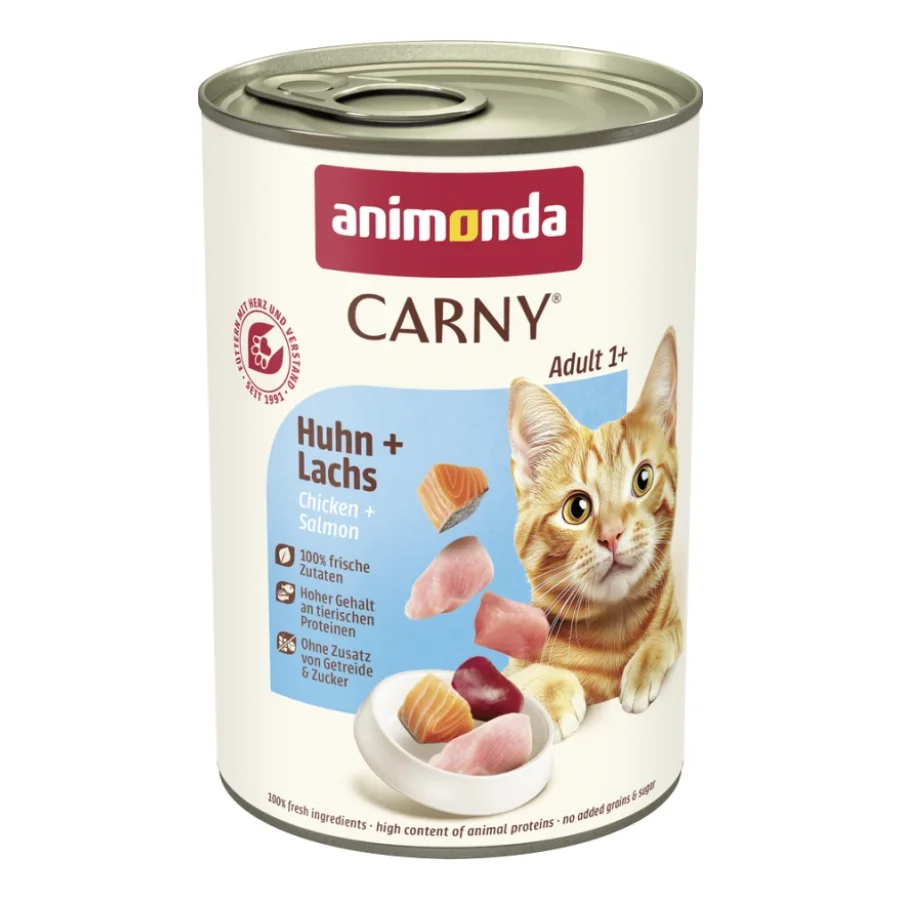 animonda Carny nourriture humide pour chat Adulte 6x400 g Poulet & saumon
