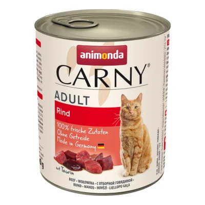 animonda Carny nourriture humide pour chat adulte Bœuf 12x800 g
