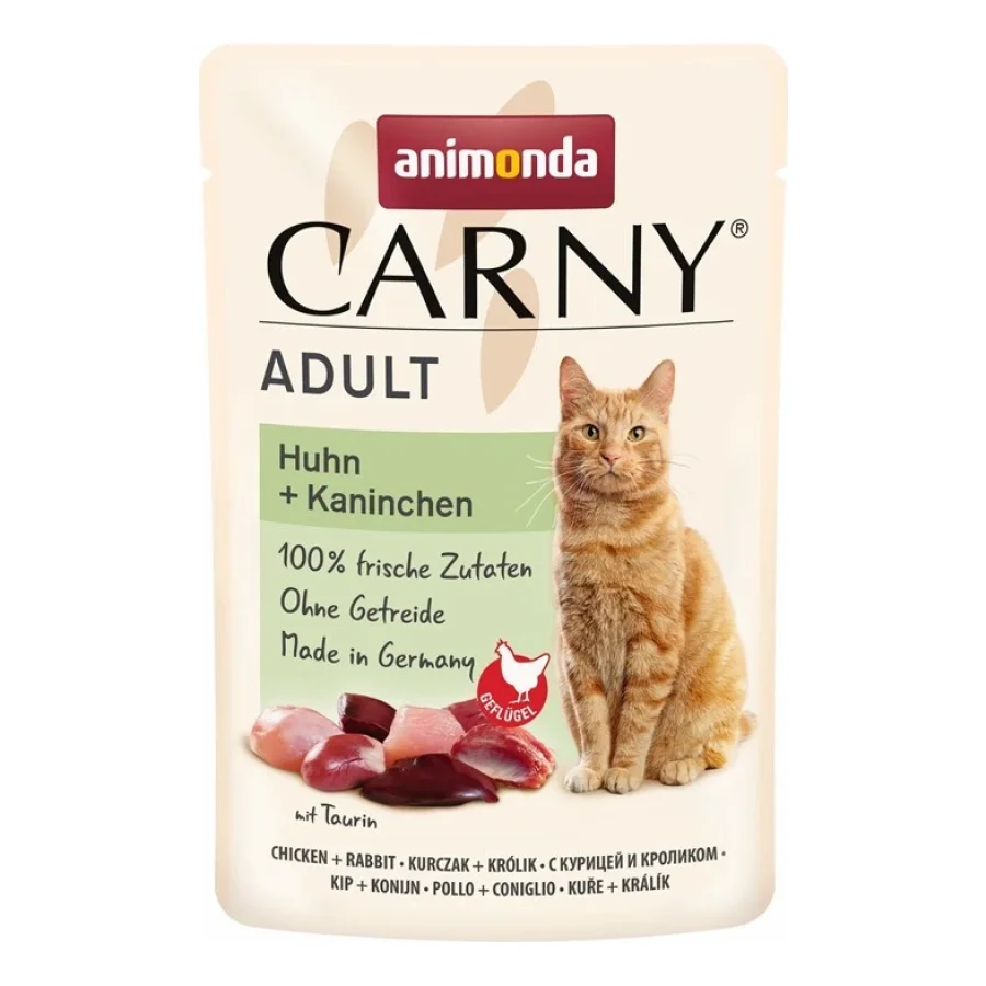animonda Carny nourriture humide pour chat adulte Poulet et lapin 24x85 g