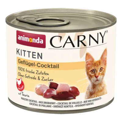 animonda Carny nourriture humide pour chatons Cocktail de volaille 24x200 g