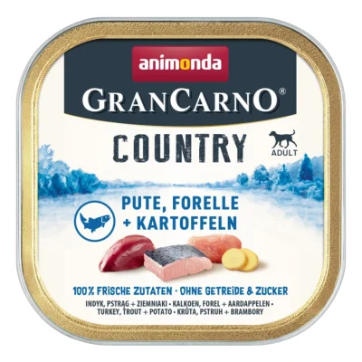 animonda GranCarno Adult Country Dinde et truite 22x150 g