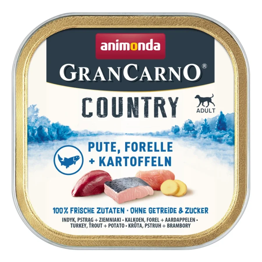 animonda GranCarno Adult Country Dinde et truite 22x150 g