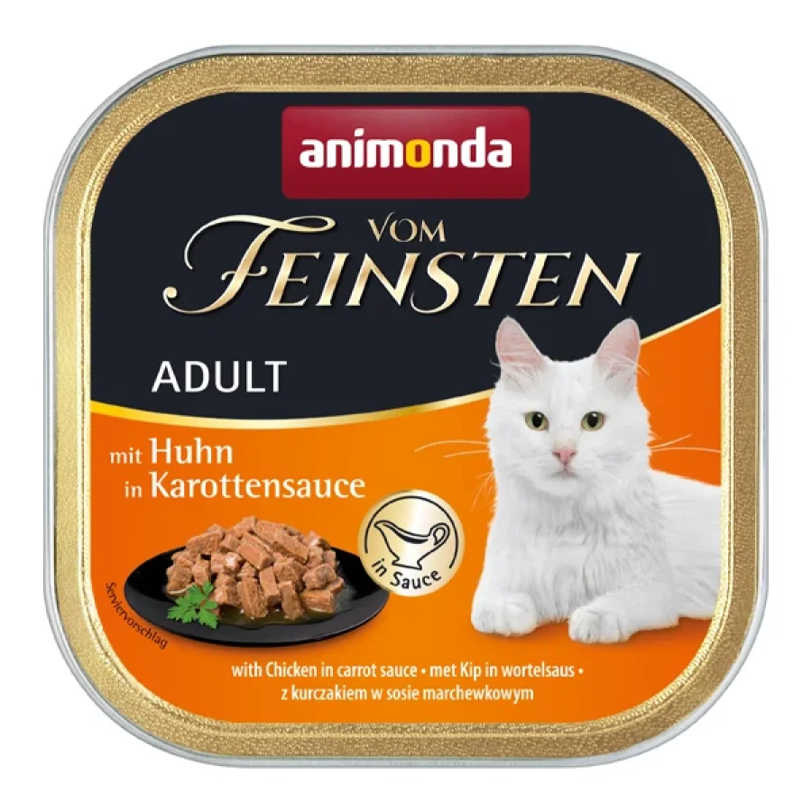 animonda premium Adult Mixpaket 32x100 g Poulet, en sauce carotte