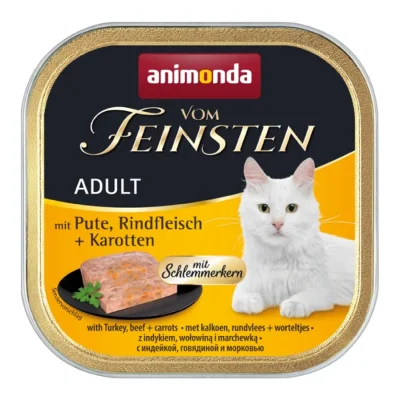 animonda vom Feinsten Adult avec cœur gourmand 32 x 100 g Dinde, bœuf et carotte 32x100 g