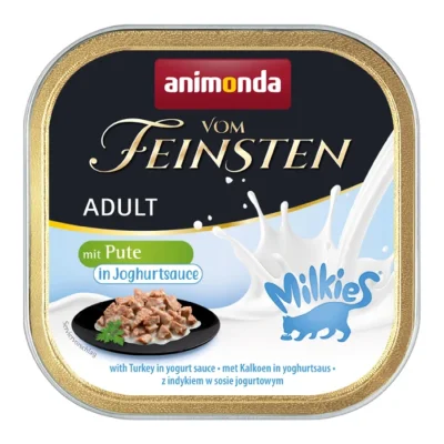 animonda Vom Feinsten Adult Milkies 32 x 100 g Dinde, en sauce au yaourt