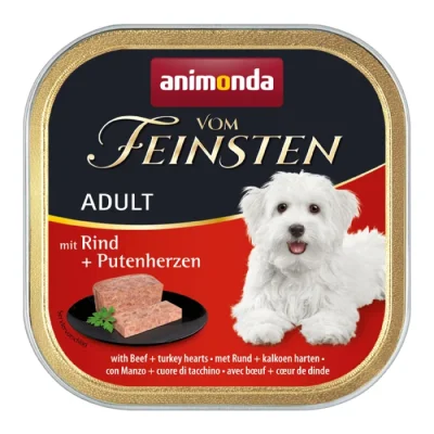 animonda Vom Feinsten Adulte 22 x 150 g Bœuf et cœurs de dinde 22x150 g
