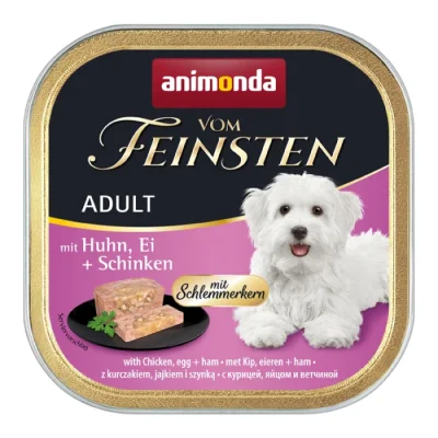 animonda Vom Feinsten Adulte 22 x 150 g Poulet, œuf & jambon aux coeurs gourmands 22x150 g