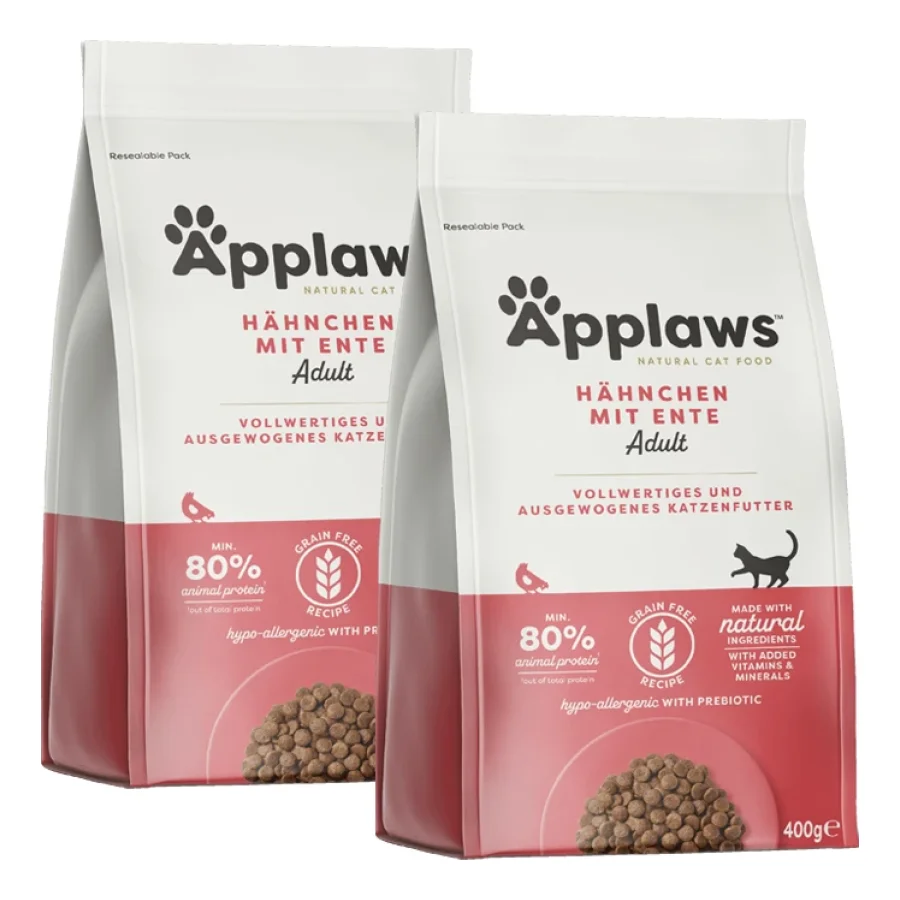 Applaws Croquettes pour chat adulte poulet au canard 2x7,5 kg