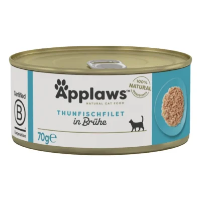 Applaws Nourriture humide chat adulte en bouillon Filet de thon 96x70 g