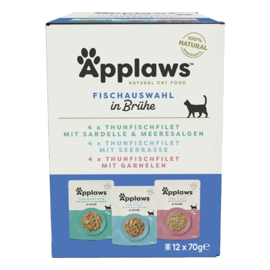 Applaws nourriture humide chat adulte multipack Variation de poisson 24x70 g