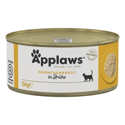 Applaws nourriture humide pour chat adulte en bouillon Poitrine de poulet 96x156 g
