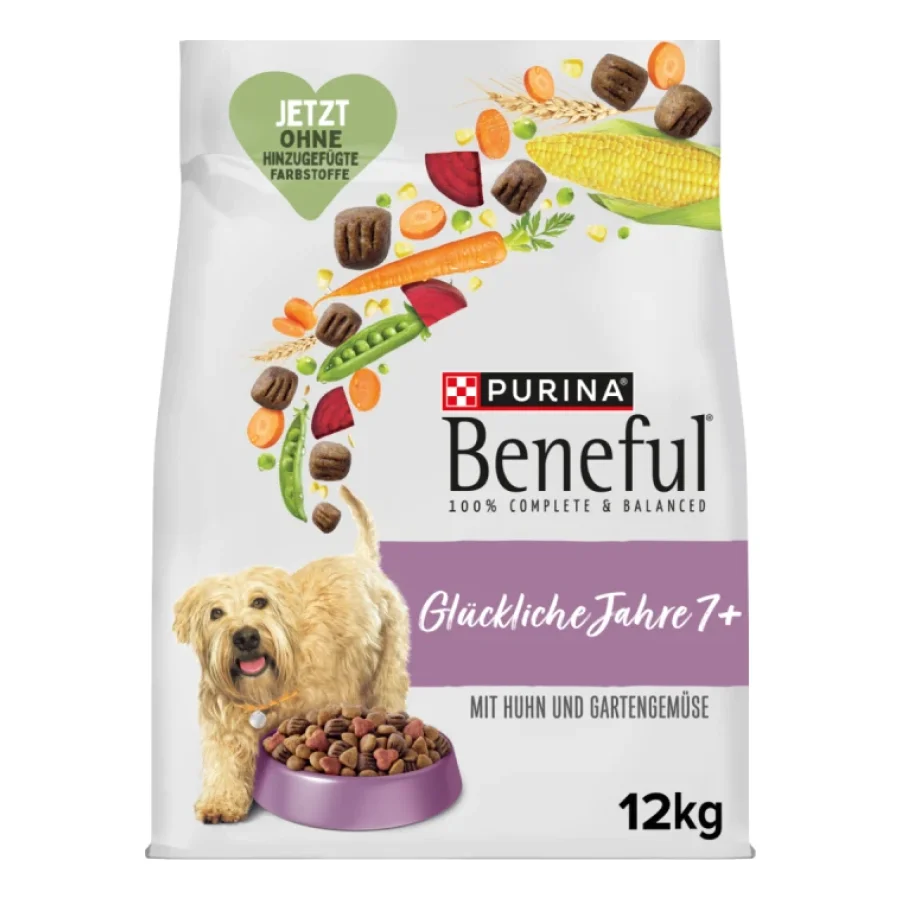 Beneful PURINA Années heureuses 7+ au poulet, légumes du jardin 2x12 kg