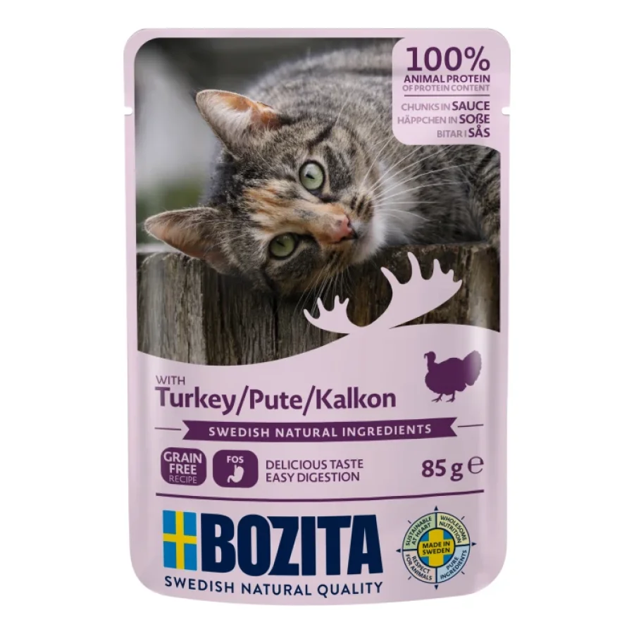 BOZITA Bouchées en sauce 12x85g Dinde