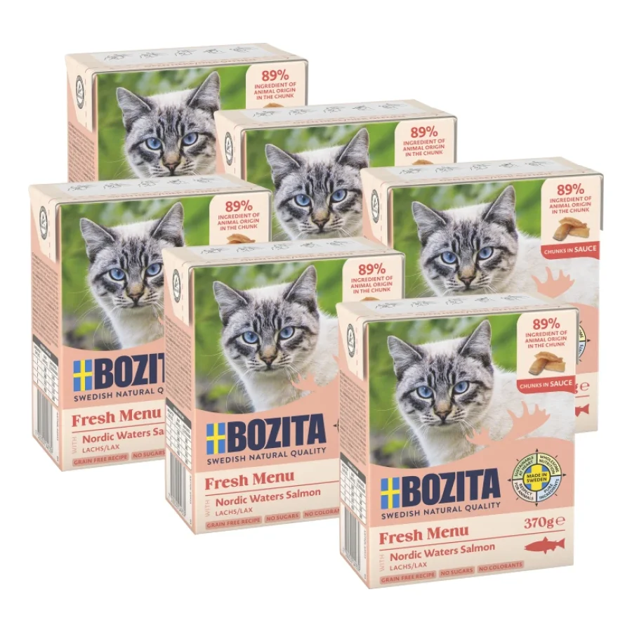 BOZITA Bouchées en sauce 6x370g Saumon