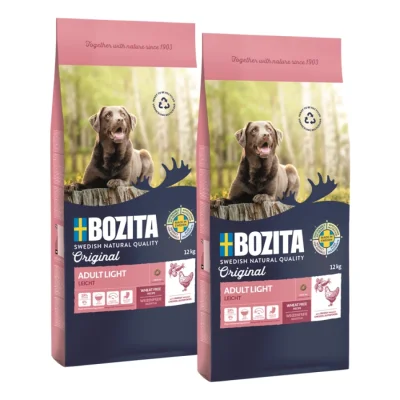 BOZITA Dog Original Adult Light 2x12 kg