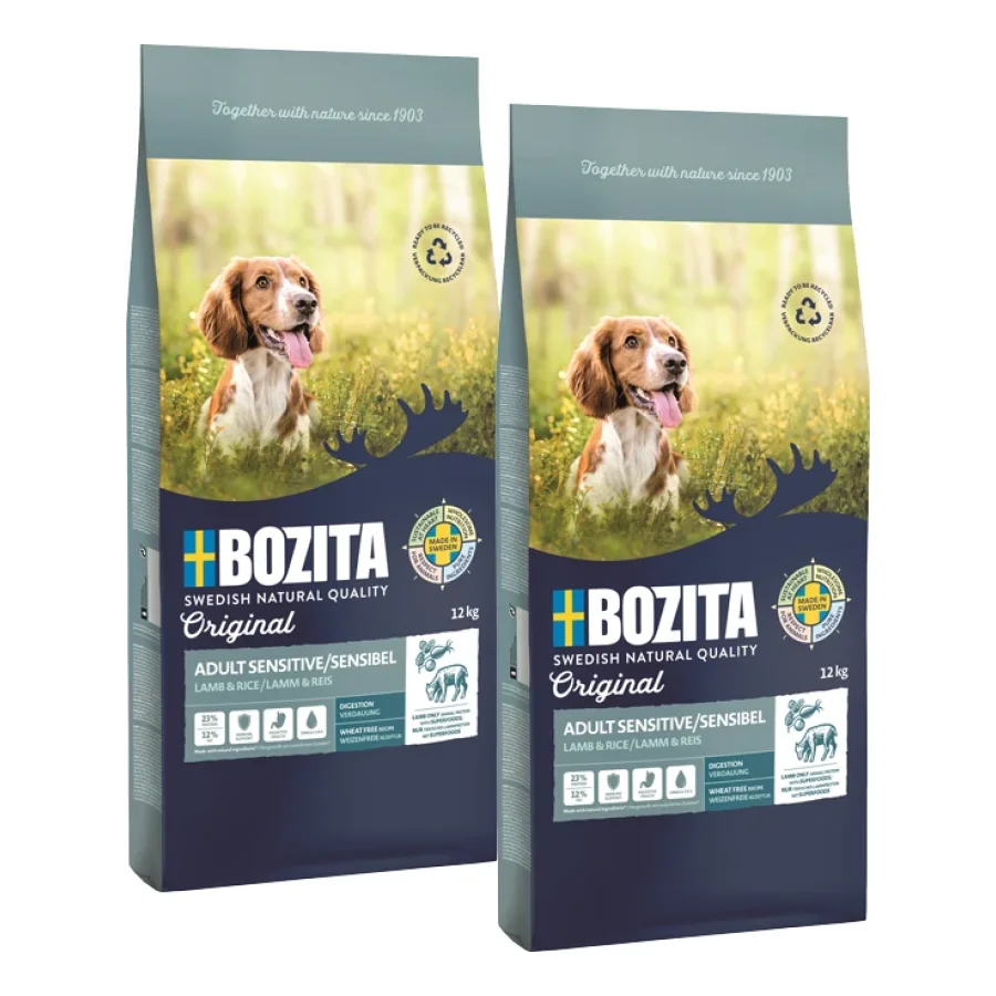 BOZITA Dog Original Adult Sensitive Digestion 3 kg 2x12 kg