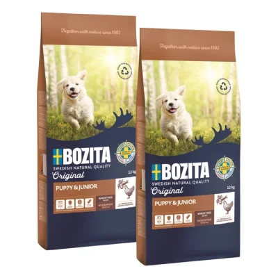 BOZITA Dog Original Puppy & Junior 2x12 kg