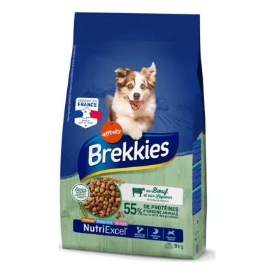 Brekkies Adult au Bœuf et aux Légumes 9 kg