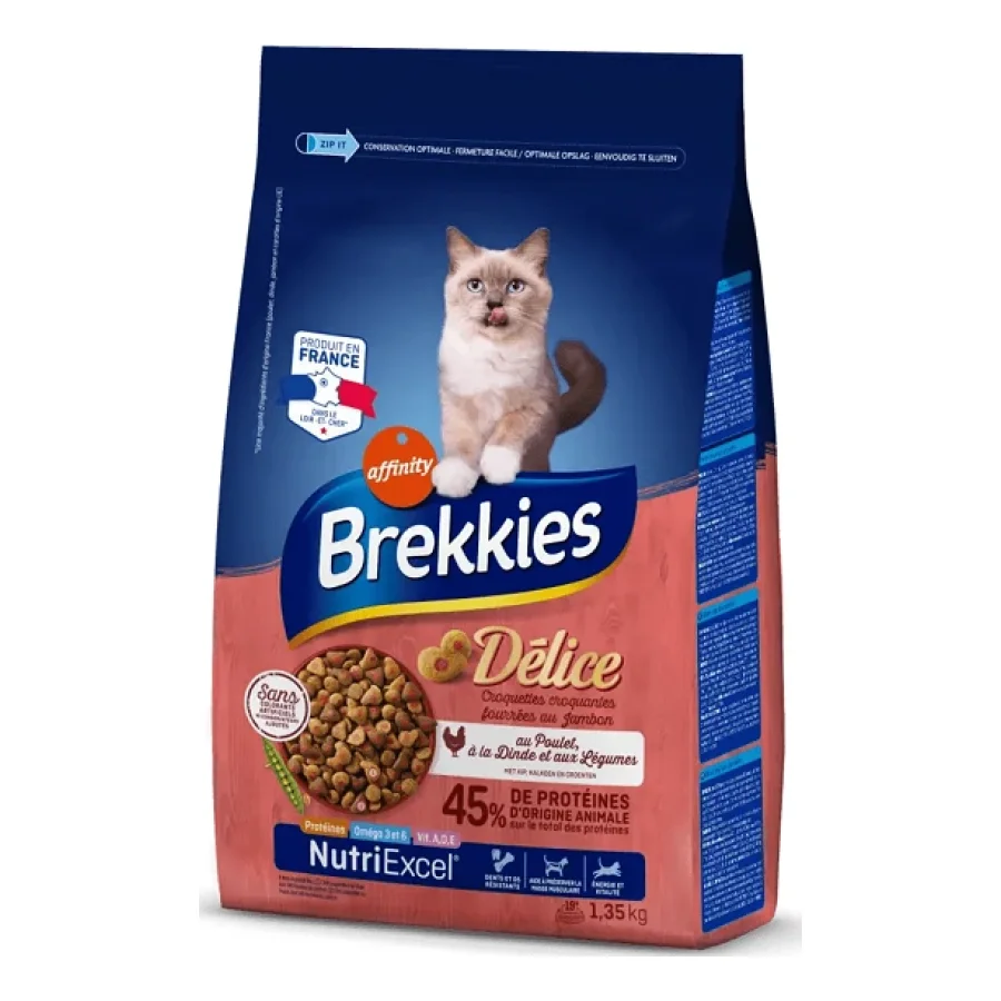 Brekkies Delice au Poulet, à la Dinde et aux Légumes 1,35 kg