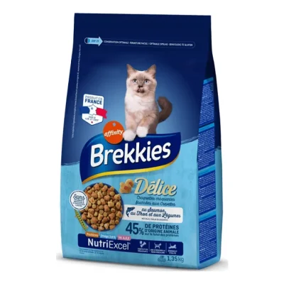 Brekkies Delice au Saumon, au Thon et aux Légumes 1,35 kg