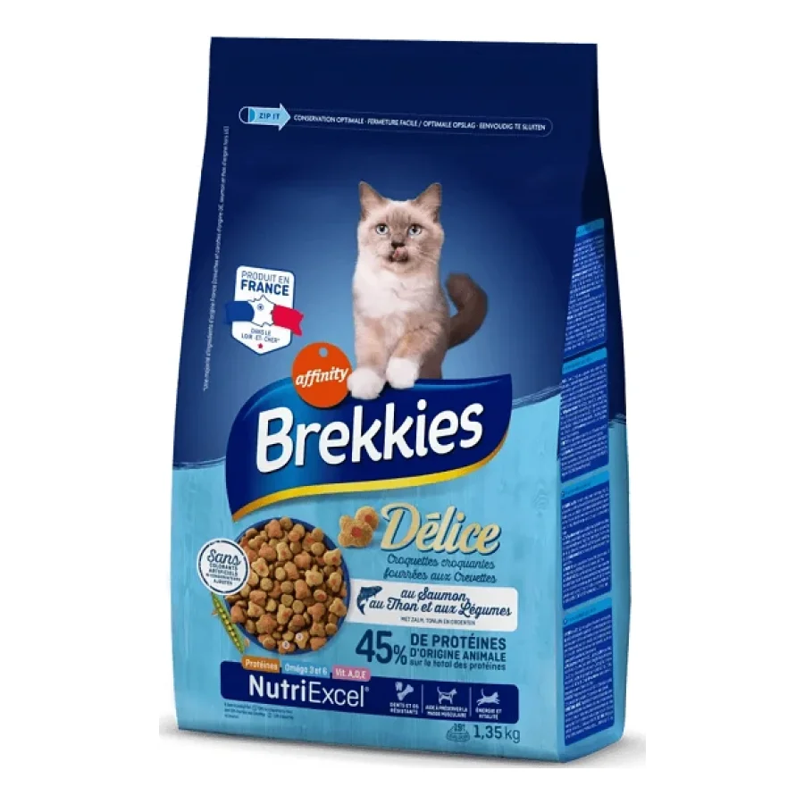 Brekkies Delice au Saumon, au Thon et aux Légumes 1,35 kg
