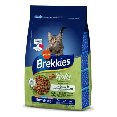 Brekkies Rolls au Poulet, au Bœuf et aux Légumes 1,35 kg