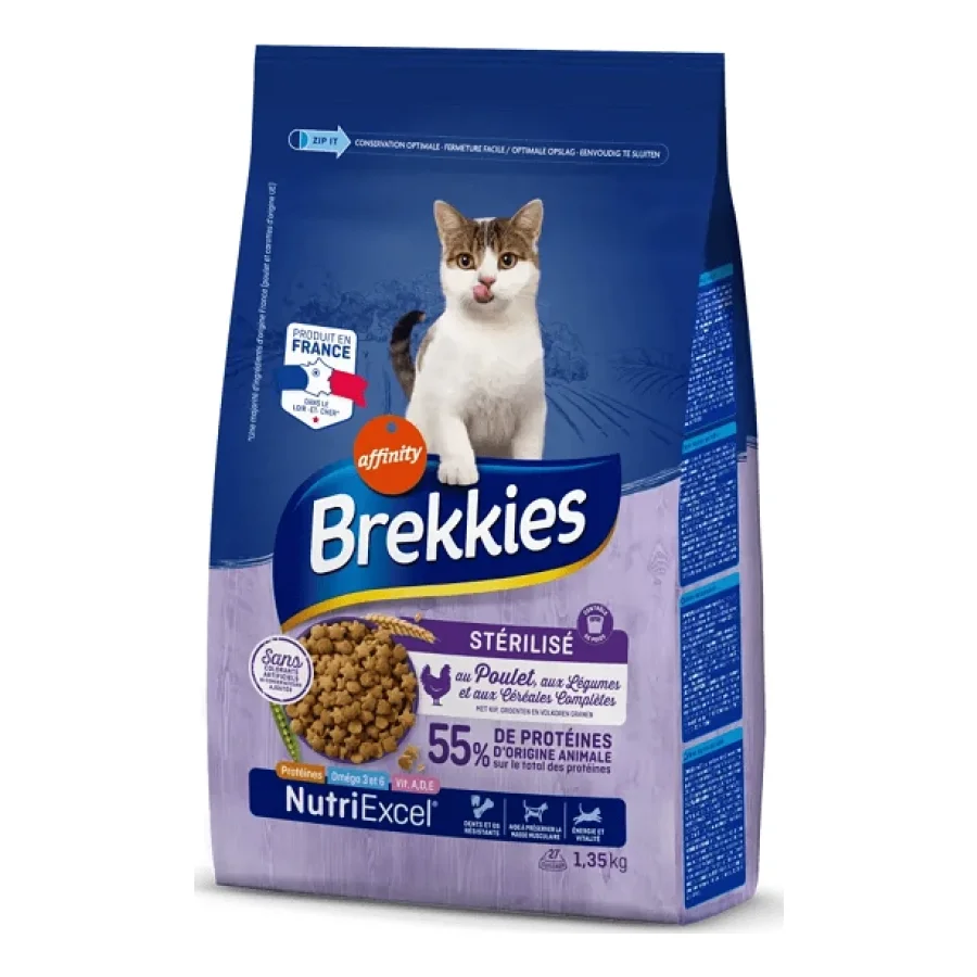 Brekkies Stérilisé au Poulet, aux Légumes et aux Céréales Complètes 1,35 kg