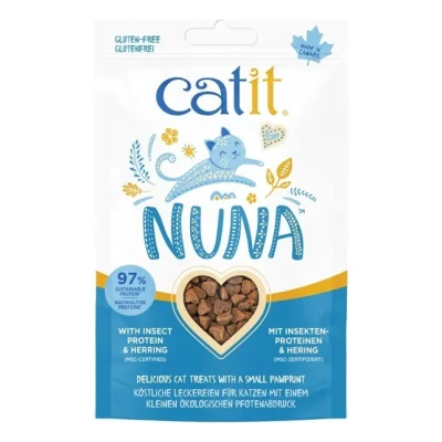 Catit Nuna Treats 4 x 60 g Insecte et hareng