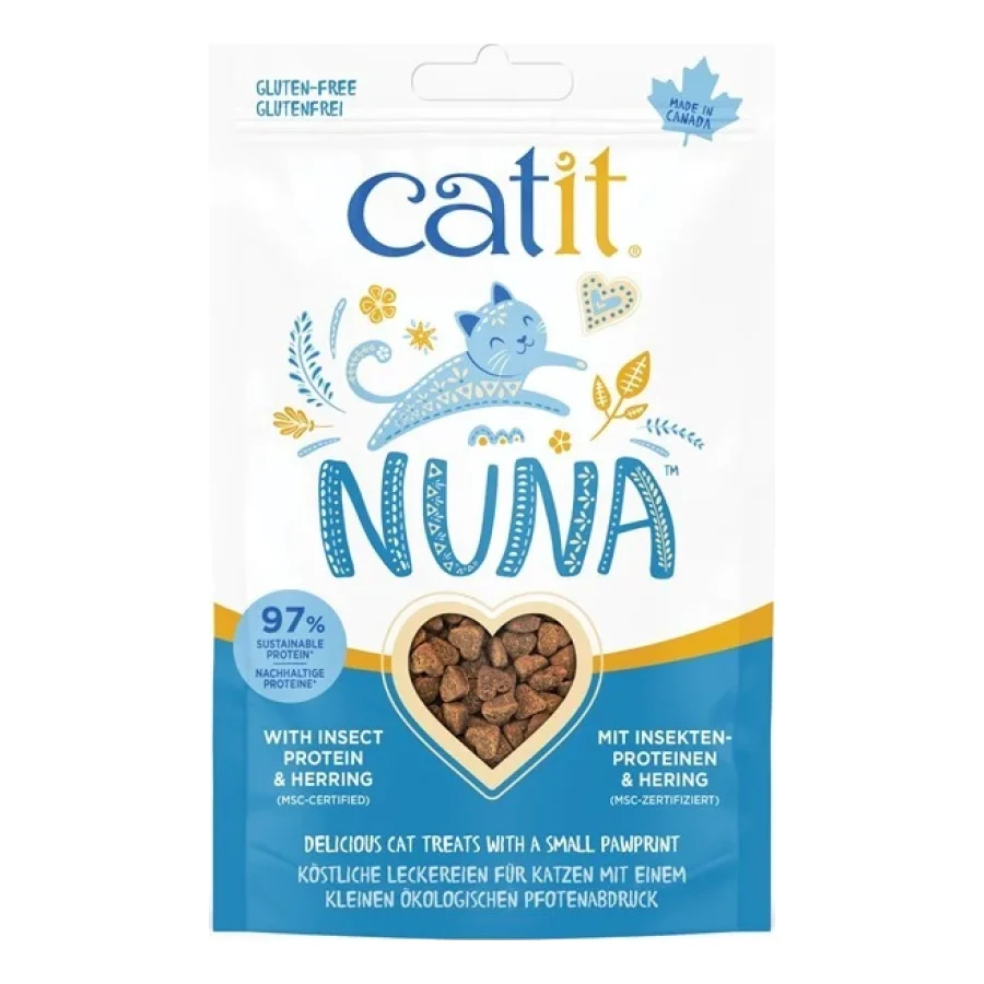 Catit Nuna Treats 4 x 60 g Insecte et hareng