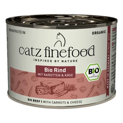 Catz finefood nourriture humide chat bio adulte Bœuf 12x200 g