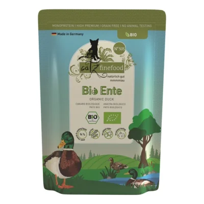 Catz finefood nourriture humide chat bio adulte N°505 Canard 48x85 g