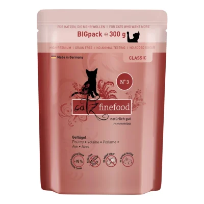 Catz finefood Nourriture humide chat Classic Adult N° 3 volaille 6x300 g