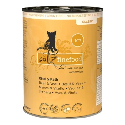 Catz finefood nourriture humide chat Classic Adulte Bœuf et veau 6x400 g
